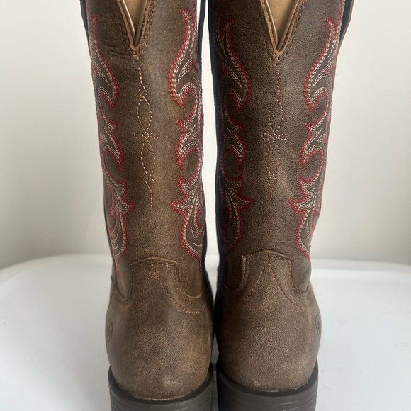 Ariat Women’s Hybrid Rancher Brown StretchFit Western Boot WST- NWOT Size 6.5B - Picture 7 of 11